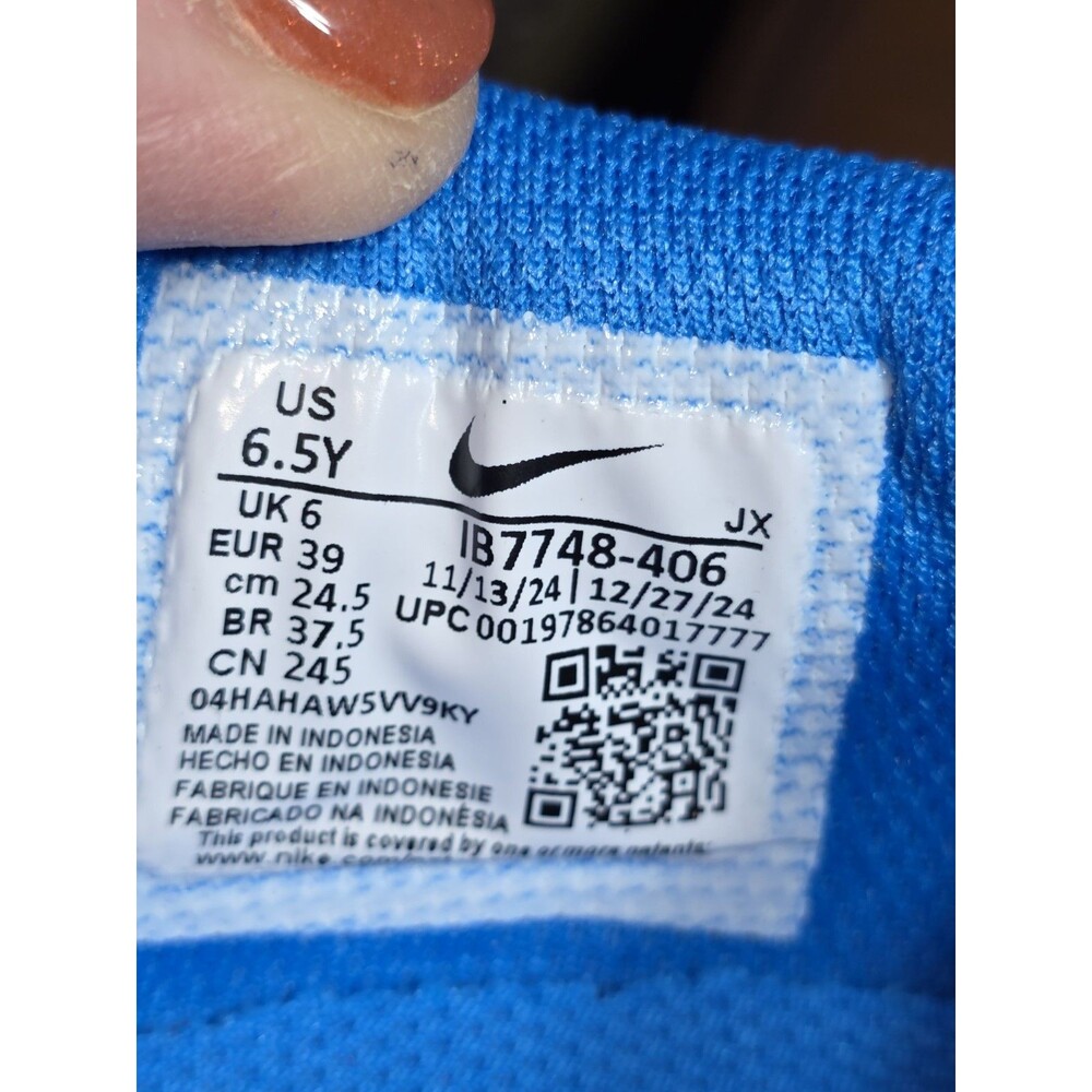 Nike Cortez Nylon Blue Lemon Twist Kids 6.5Y Womens 8 Sneakers IB7748-406 NEW - Picture 8 of 10